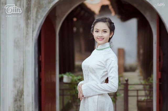 xao xuyến với nét đẹp tinh khôi của nữ sinh tuyên quang - 2