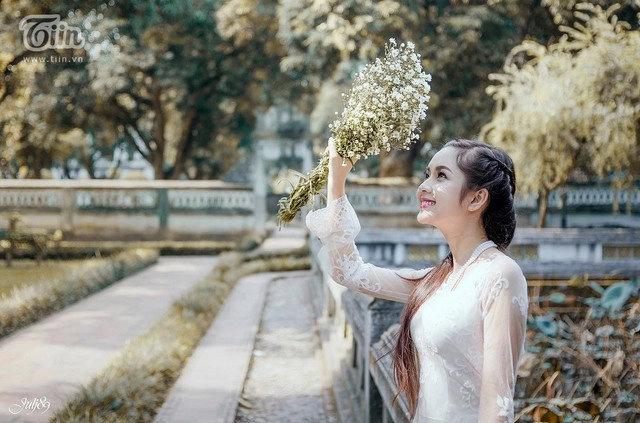 xao xuyến với nét đẹp tinh khôi của nữ sinh tuyên quang - 3