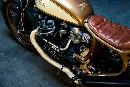Honda cx500 độ mạnh mẽ với phong cách cafe racer - 7