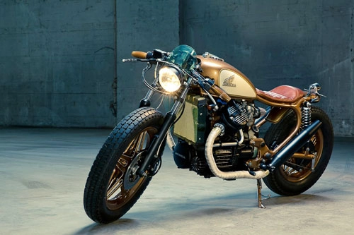 Honda cx500 độ mạnh mẽ với phong cách cafe racer - 3