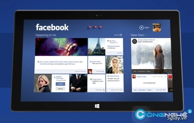 Ứng dụng facebook trên windows 81 lên top - 1