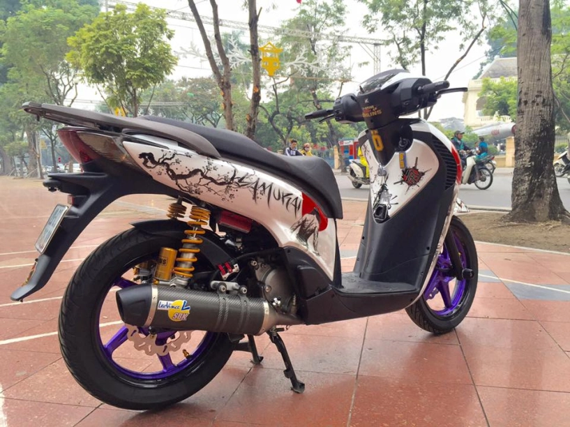 Honda sh cực ngầu cùng phiên bản samurai trên đất hà thành - 6
