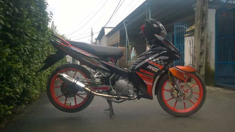 Exciter đen cam tem cờ mạnh mẽ - 1