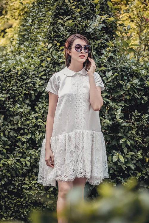 Á hậu lệ hằng gợi ý cách chọn váy suông đẹp và tiện ích - 4