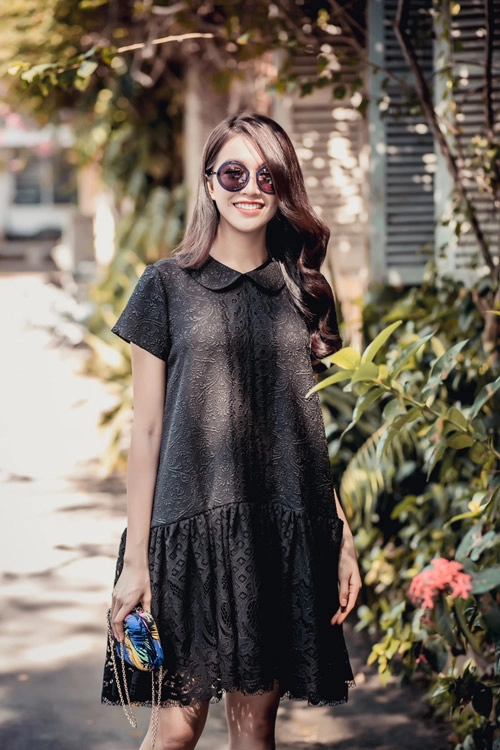 Á hậu lệ hằng gợi ý cách chọn váy suông đẹp và tiện ích - 15