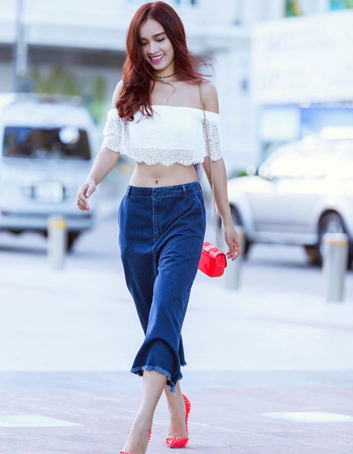 Mỹ nhân việt thổi bùng xu hướng trễ vai gợi cảm - 7