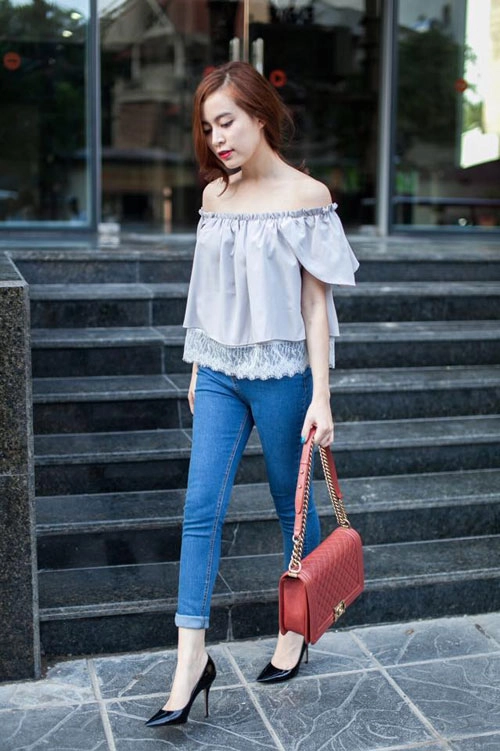 Mỹ nhân việt thổi bùng xu hướng trễ vai gợi cảm - 8