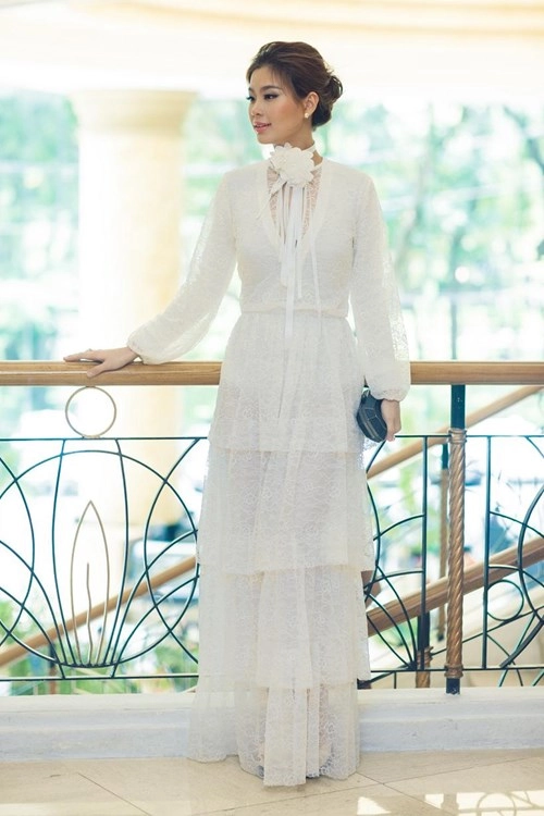 Á hậu diễm trang khéo che bụng bầu hot nhất tuần - 3
