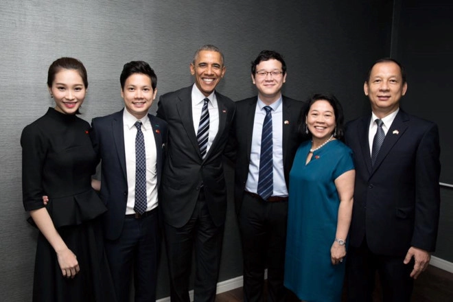 Không những giàu ú ụ chồng sắp cưới của thu thảo còn từng diện kiến tt obama - 2