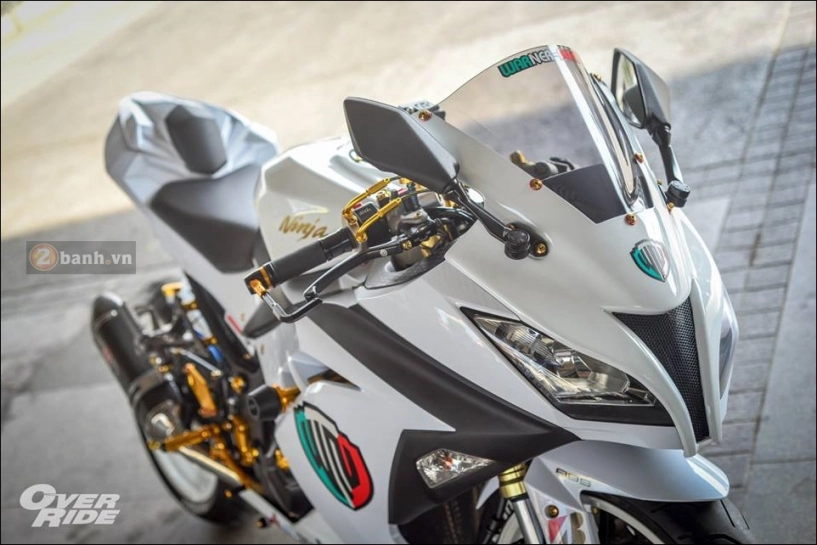 Kawasaki ninja 300 lột xác trong bản độ full gold - 1