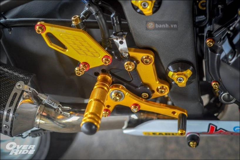 Kawasaki ninja 300 lột xác trong bản độ full gold - 10
