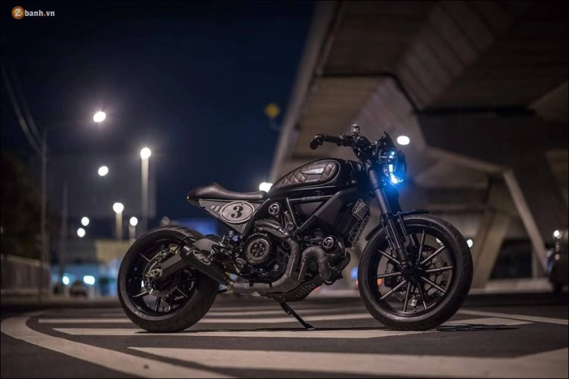 Ducati scrambler racer chiến binh số 3 lực lưỡng trong màn đêm huyền ảo - 8