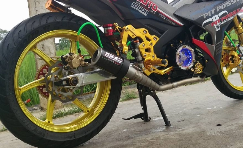 Exciter 150 độ kiểng bánh bèo đầy hầm hố của biker thanh hóa - 8