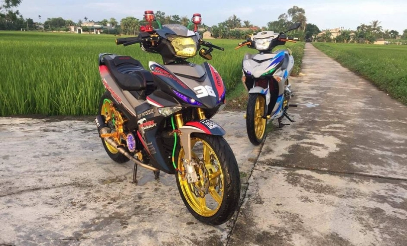 Exciter 150 độ kiểng bánh bèo đầy hầm hố của biker thanh hóa - 9