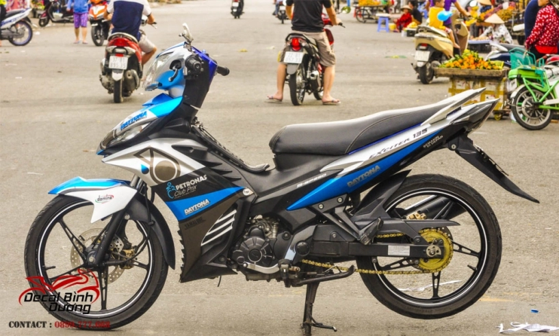 Tổng hợp những mẫu tem exciter 135 xanh trắng đẹp nhất cho dịp lễ tết - 2