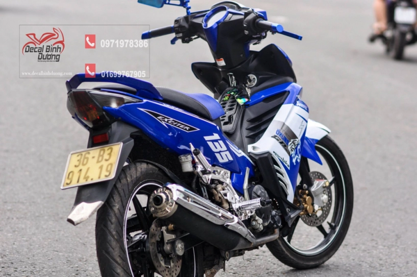 Tổng hợp những mẫu tem exciter 135 xanh trắng đẹp nhất cho dịp lễ tết - 13