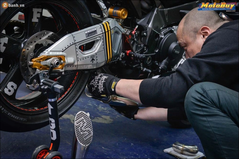 Yamaha r1m độ dàn âm thanh sống động qua ống xả monkey power - 7