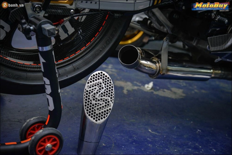 Yamaha r1m độ dàn âm thanh sống động qua ống xả monkey power - 8