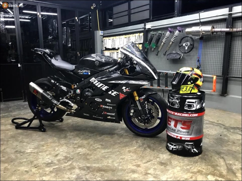 Yamaha r6 ngựa hoang hiếu chiến cực chất qua bản độ dainese full carbon - 1
