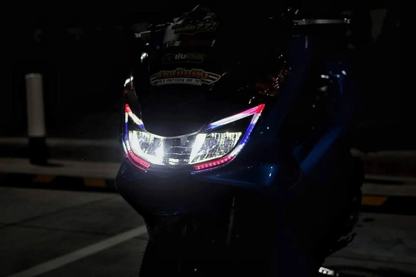 Pcx 150 độ mang ánh mắt hung tợn dưới màn đêm của biker nước bạn - 9