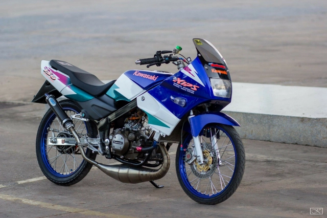 Kawasaki kips 150 độ ông vua 2 thì hồi sinh với dàn chân đầy ma mị - 3