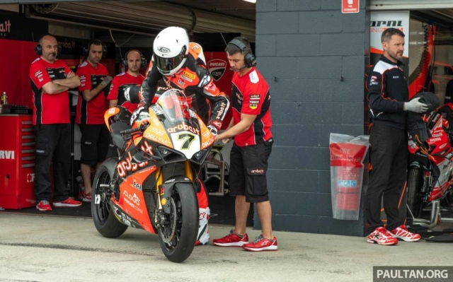 Thử nghiệm trước cuộc đua wsbk 2019 bautista đứng đầu với ducati v4r - 6