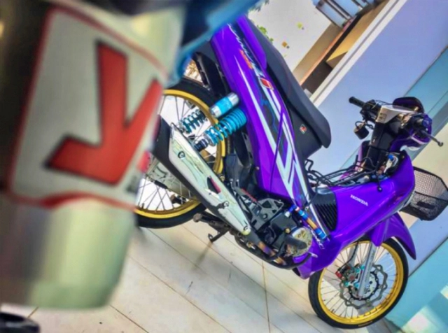 Wave 125 độ phong cách tím mộng mơ đẹp không tưởng - 1