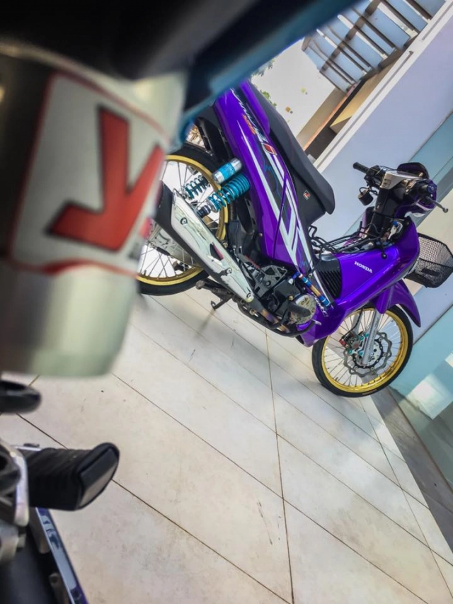 Wave 125 độ phong cách tím mộng mơ đẹp không tưởng - 3