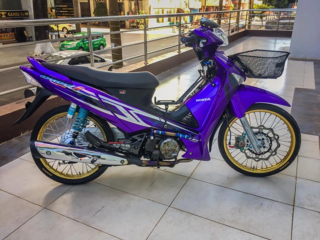 Wave 125 độ phong cách tím mộng mơ đẹp không tưởng - 5