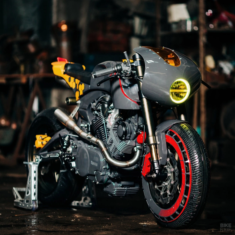 Yamaha tr1 độ kịch tính với phong cách cafe racer - 3