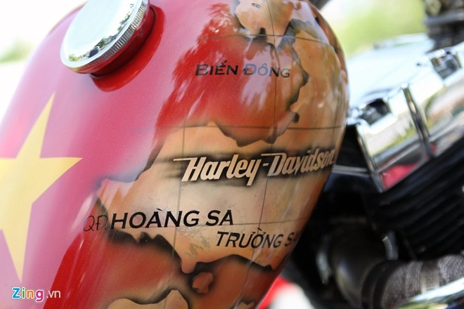 Harley-davidson 3 bánh in hình quốc kỳ việt nam - 6