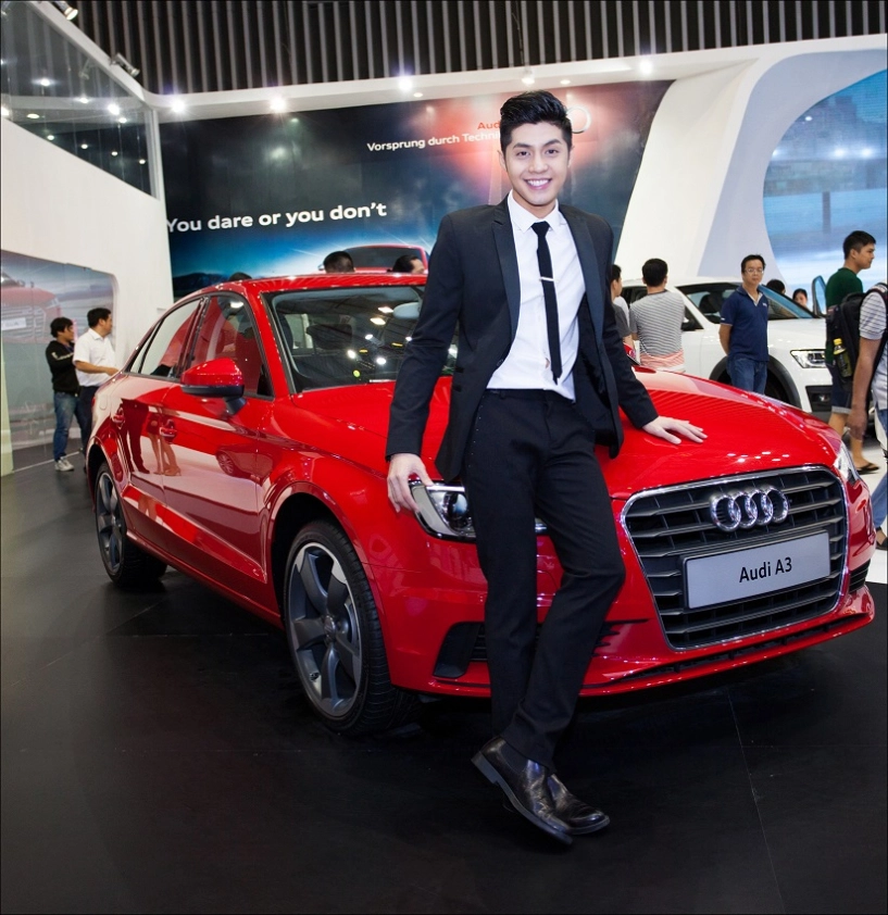 Vietnam motorshow 2014 trương ngọc ánh cùng kim lý tình tứ cạnh siêu xe audi - 9