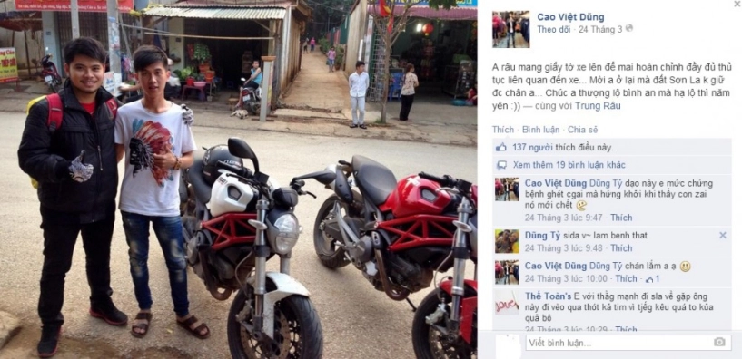 Biker lái ducati monster ra đi và cái chết báo trước trên facebook - 1