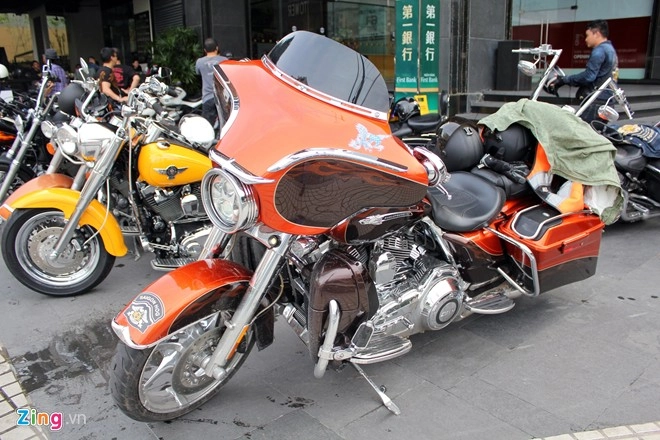 30 siêu môtô harley-davidson hội tụ tại quán cà phê sài gòn - 3