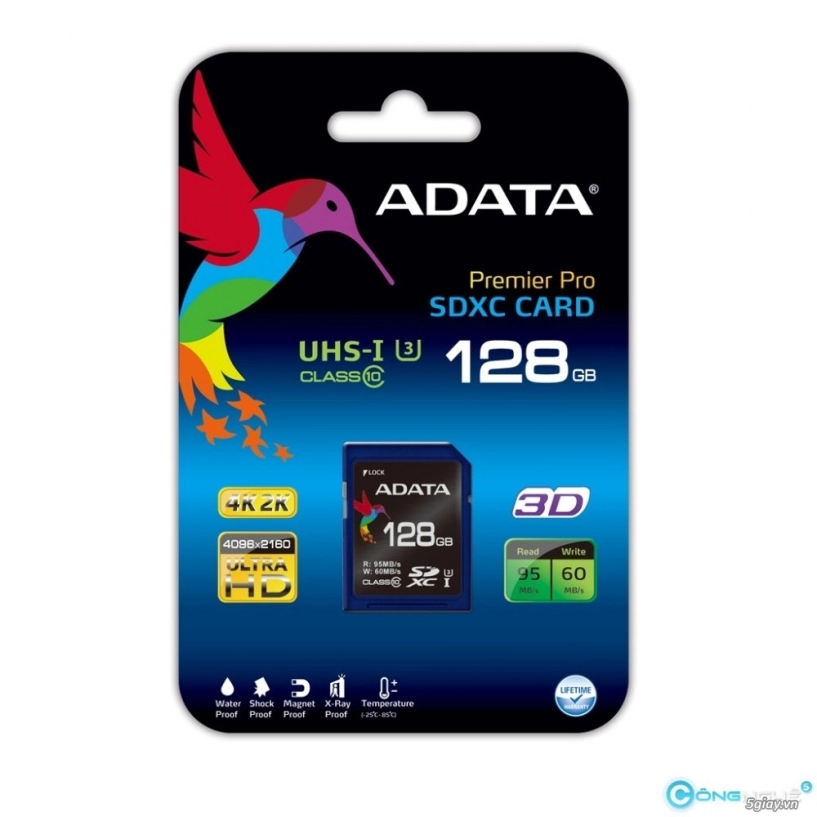 Adata giới thiệu thẻ nhớ sdxc uhs-i tốc độ cấp 3 u3 - 5