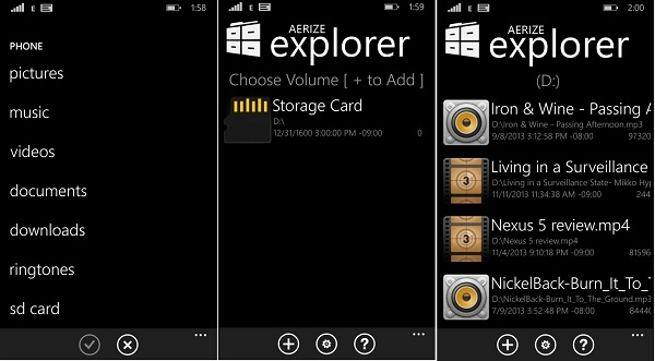 Aerize explorer - ứng dụng quản lý dữ liệu cho windows phone - 3