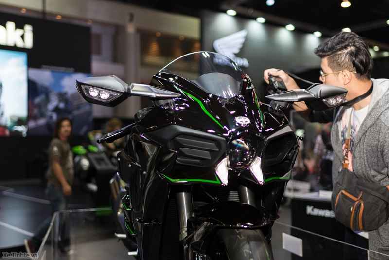 Ảnh thật tế kawasaki h2 tại bangkok motor show 2015 - 5