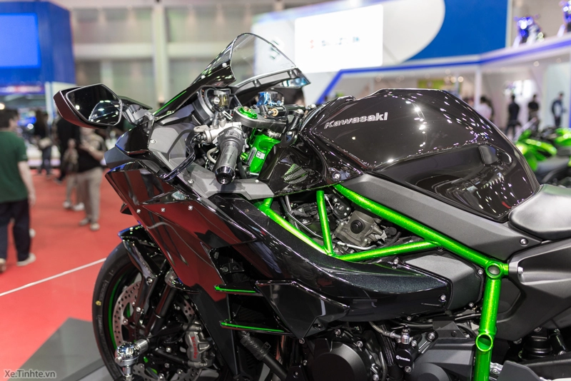 Ảnh thật tế kawasaki h2 tại bangkok motor show 2015 - 16