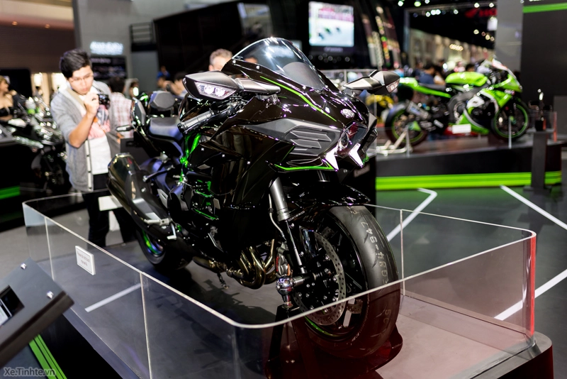 Ảnh thật tế kawasaki h2 tại bangkok motor show 2015 - 4