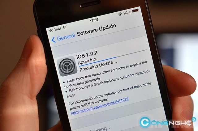 Apple cập nhật ios 702 sửa lỗi lockscreen - 1