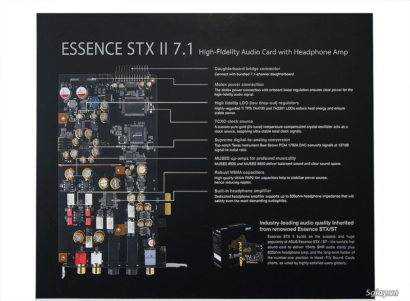 Asus essence stx ii 71 - card âm thanh mới của dòng essence stx - 4