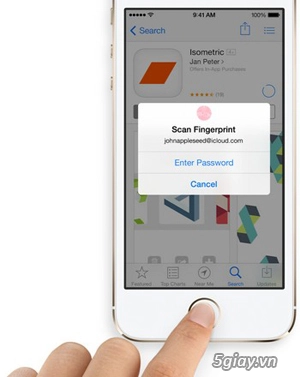 Bí mật ẩn chứa bên trong cảm biến vân tay trên iphone 5s - 1