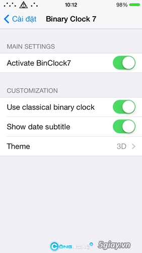 Binary clock đồng hồ nhị phân thú vị cho lockscreen ios7 - 4