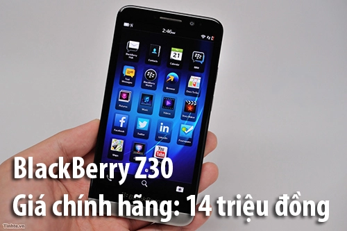 Blackberry z30 có giá chính thức 14 triệu đồng - 1