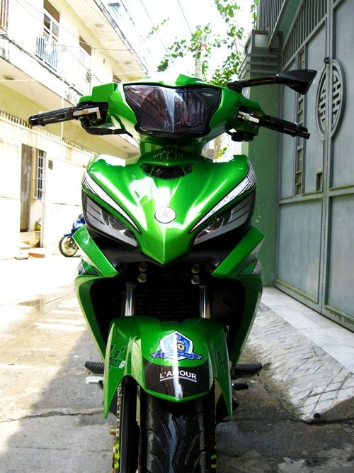 Bộ đôi ex và lx độ màu xanh kawasaki - 2