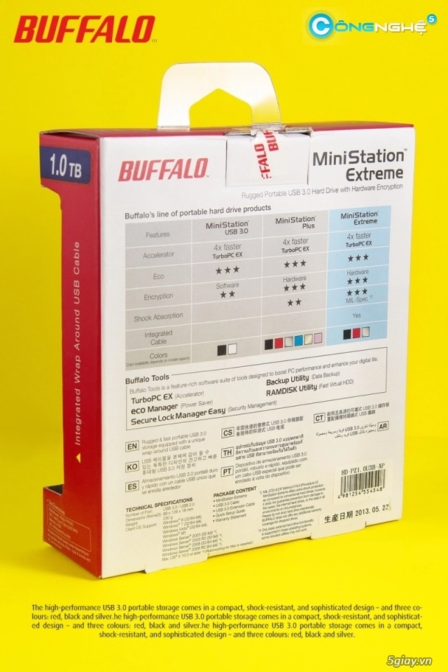 Buffalo ministation extreme hd-pzu3 1tb nhỏ mà có võ - 4