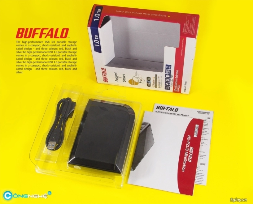 Buffalo ministation extreme hd-pzu3 1tb nhỏ mà có võ - 5