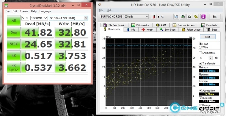 Buffalo ministation extreme hd-pzu3 1tb nhỏ mà có võ - 13