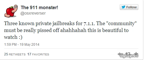 Các hacker đã jailbreak ios 711 cho iphone 5s thành công - 3