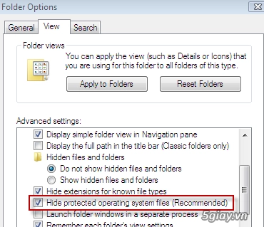 Cách ẩn file và hiện file ẩn trên windows 7 - 5